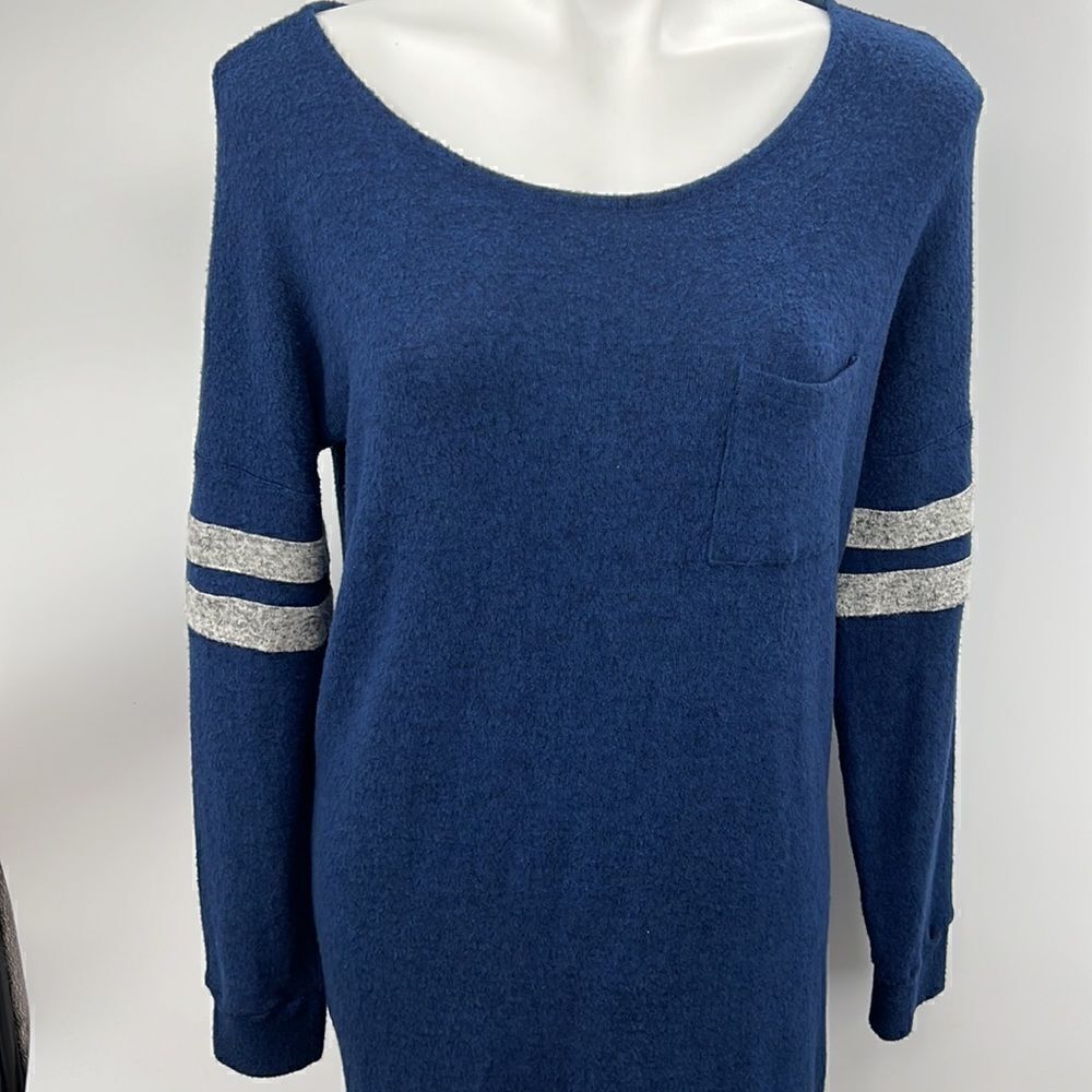 Lucky Brand athletic stripe pajama gown XS